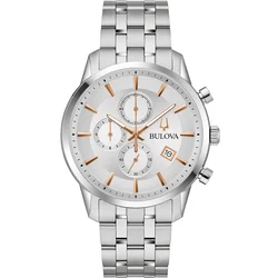 Bulova 96B411 Sutton Chronograph Mens Watch 41mm 3ATM