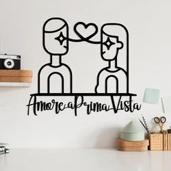 Wallity Zidna dekoracija Amore Prima Vista 4, 56 x 49 cm, Crna
