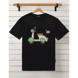 Tamanitza Muška majica VESPA, Crna