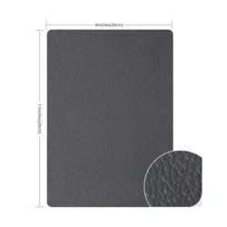 INF Samolepilni našitek iz PU usnja DarkGrey, (21535437)