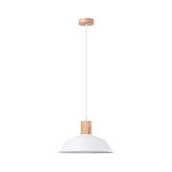 Sollux SL.1321 - Luster na sajli FANO 1xE27/15W/230V prečnika 34 cm bela