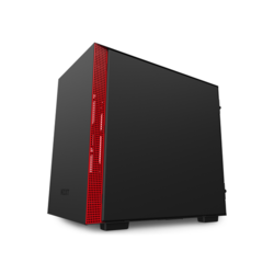 NZXT H210 Mini-Tower Black,Red