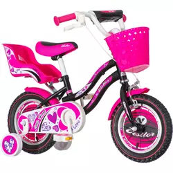 Visitor - HEA120 LITTLE HEART 12 DECIJA BICIKLA VISITOR ROZA CRNA 2019 EUR1 @ - dečiji bicikli