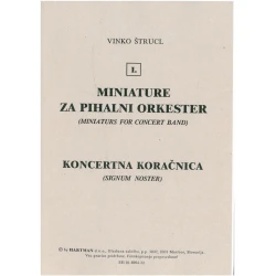 ŠTRUCL V.:MINIATURE/KONCERTNA KORAČNICA NOTE ZA ORKESTER