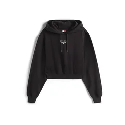Tommy Jeans Majica ESSENTIAL črna/bela