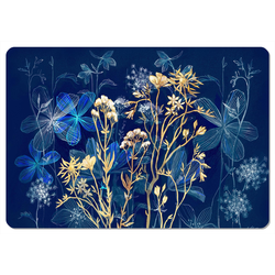 Bertoni Home Unisexs Rectangular Table Pad Midnight Navy Blue