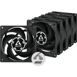 ARCTIC P8 PWM PST 80mm 5 komada set ventilatora crni ACFAN00154A