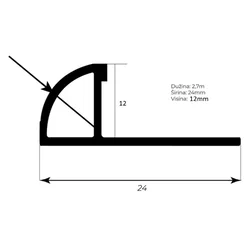 NEXSAS NX GER LAJSNA PVC 12MM KAFA