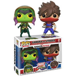 Funko POP! Marvel vs. Capcom komplet figur, Gamora + Strider, dvojno pakiranje