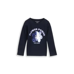 TOM TAILOR Majica modra/mornarska/majnica/srebrna