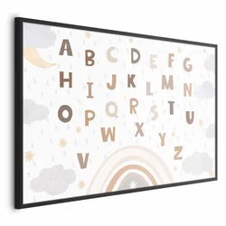 shumee Plakat - Črke v umirjenih barvah