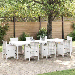 Stol za vrt Bijelo 300 x 100 x 73 cm poliratan