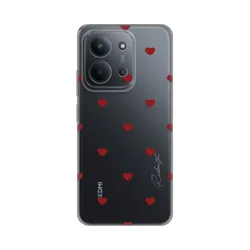 Maska za Xiaomi Redmi 15C 4G Hearts Print, Šarena