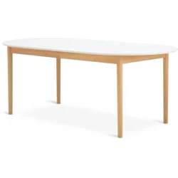 Trpezarijski sto MARSTRAND 100x200/280 bela/natur