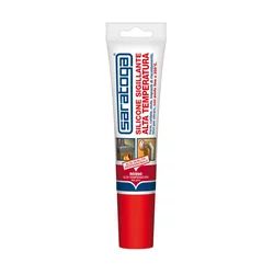 Saratoga sIlikonski kit za visoke temperature, rdeč, 90ml
