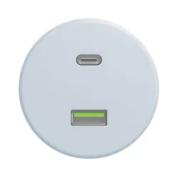 Kliklap - Retro USB utičnica A+C bez okvira plava