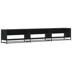 TV ormarić crni 270x40x46 cm izrađeno drvo