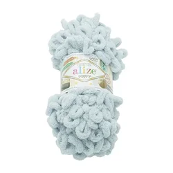Alize PUFFY - 100 g / 9 m - svetlo siva