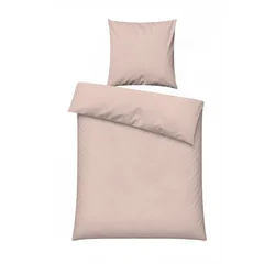 Prašno rožnata enojna posteljnina 200x140 cm Plain – Mijolnir