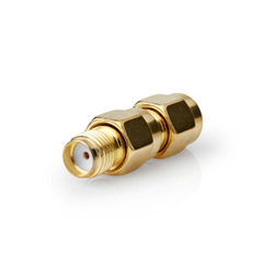 SMA Adapter | SMA RP M – SMA Ž | 24K Pozlata | 2 kom | Box Pack | NEDIS
