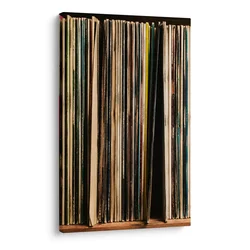 Slika zbirka starih LP plošč - 100x150