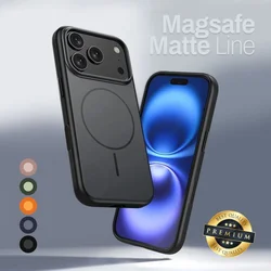 Maska za iPhone 17 6.3 Magsafe Matte Line, Zelena