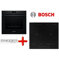 super set pečica BOSCH HBA572BB4 + plošča IKP62-4 SNEIDER