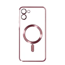 Silikonska futrola Magsafe Samsung A07 ROZE