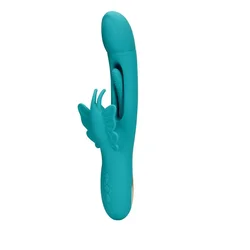 Loveline by Shots Rabbit vibrator Flapping G-Spot Butterfly Vibrator - Peacock Blue