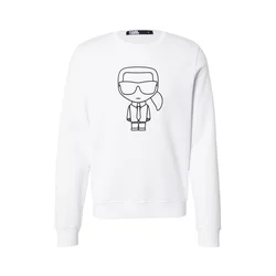 Karl Lagerfeld Majica črna/bela