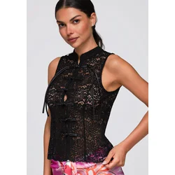 Ombre čipkasta bluza