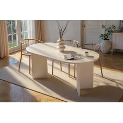 Nordure Trpezarijski sto Sablin, 180x75x89.5 cm, Beli