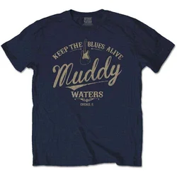 Muddy Waters Keep The Blues Alive Navy Blue M Majica