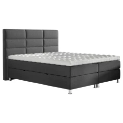 Carryhome POSTELJA Z VZMETNICO 160 cm x 200 cm , tekstil antracit
