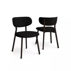 HANAH HOME Set stolica (4 dela) Toldy Black Brown