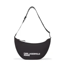KARL LAGERFELD JEANS Torba za čez ramo črna/bela