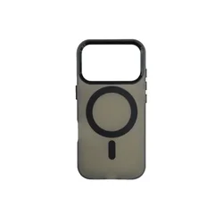 Silikonska futrola Magsafe FLURO COLOR Iphone 17 Pro Max CRNA