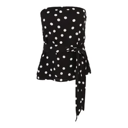 Vero Moda Petite Top VMELISA črna/bela