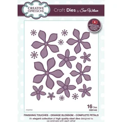 CREATIVE EXPRESSIONS Cutting And Embossing Metal Stencils Komplet šablon za rezanje 16 kosov