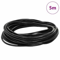 Kožni konop Crna O3 mm x 5 m Koža