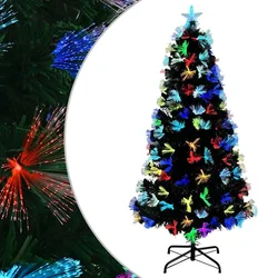 Umjetno božićno drvce s 210 LED svjetlima Zelena 180 cm PVC