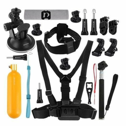 Puluz 20 in 1 Accessories Ultimate Combo Kits for sports cameras PKT18