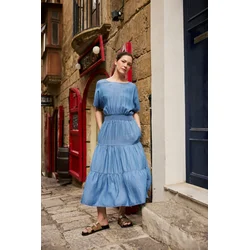 Ženska obleka Marisse modra