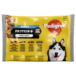 Pedigree Vlažna hrana za pse Protein, Više vrsta mesa, 85g, 4 komada