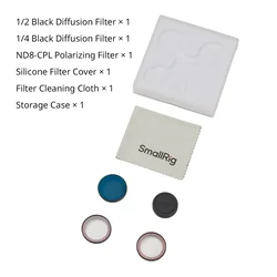 SmallRig 1/2 Black Diffusion & 1/4 Black Diffusion & ND8-CPL Polarizing Filter Kit for DJI Osmo Nano 5789