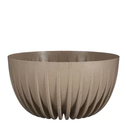 PVC cvetlična skleda fi 30cm, rjava taupe