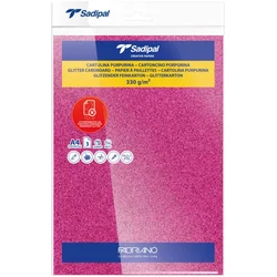 Papir glitter A4 330g pk3 Sadipal Fabriano S0020307 roze