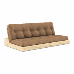 Rjava raztegljiva sedežna garnitura 196 cm Base – Karup Design