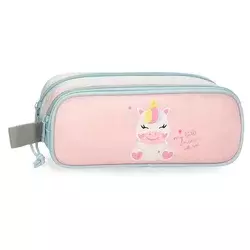 ROLL ROAD HAPPY PETS prazna pernica sa 2 pregrade - pink