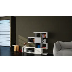Hanah Home Polica 120x109x19,5cm Bela